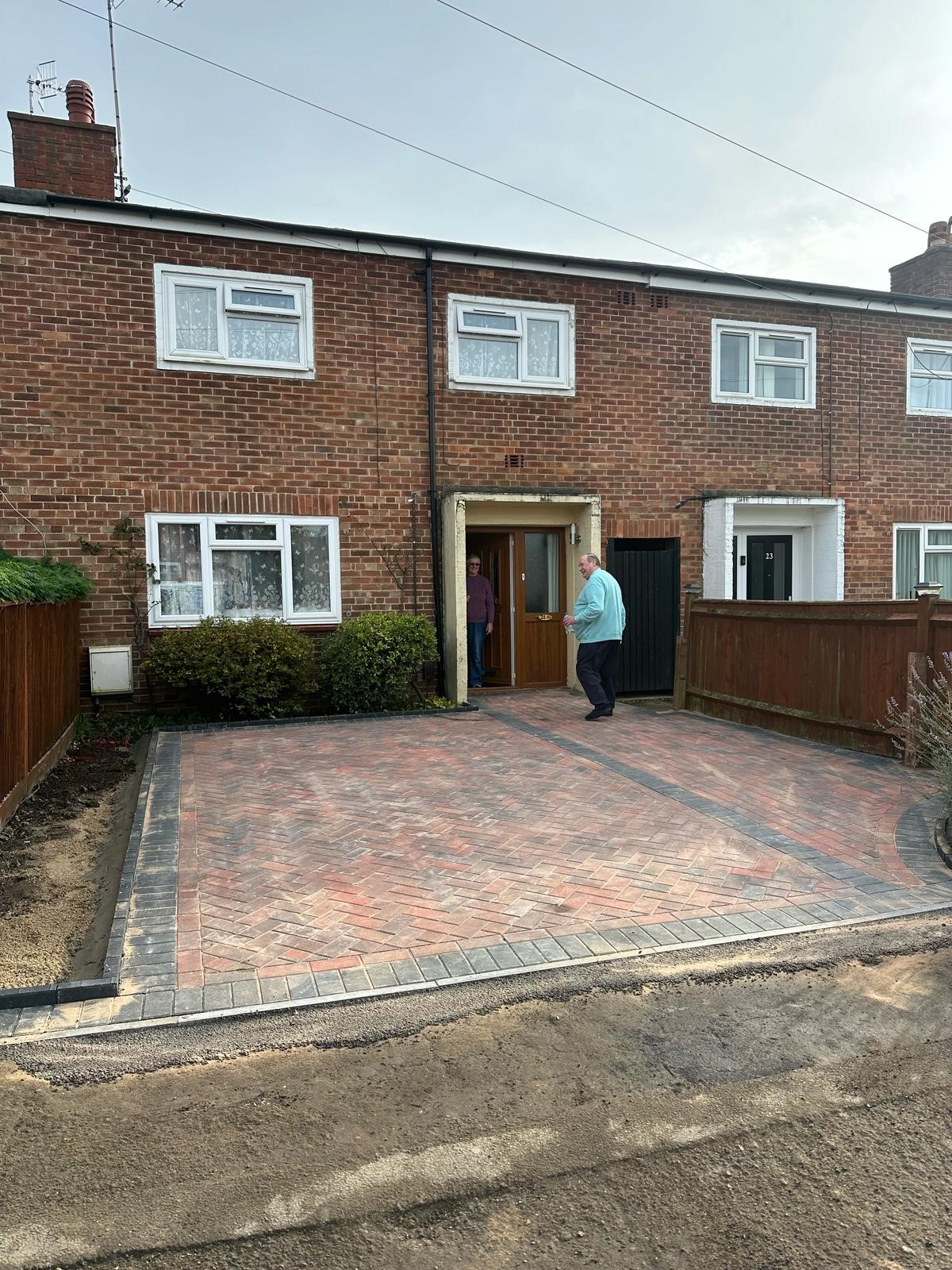 Herringbone Pattern Block Paving